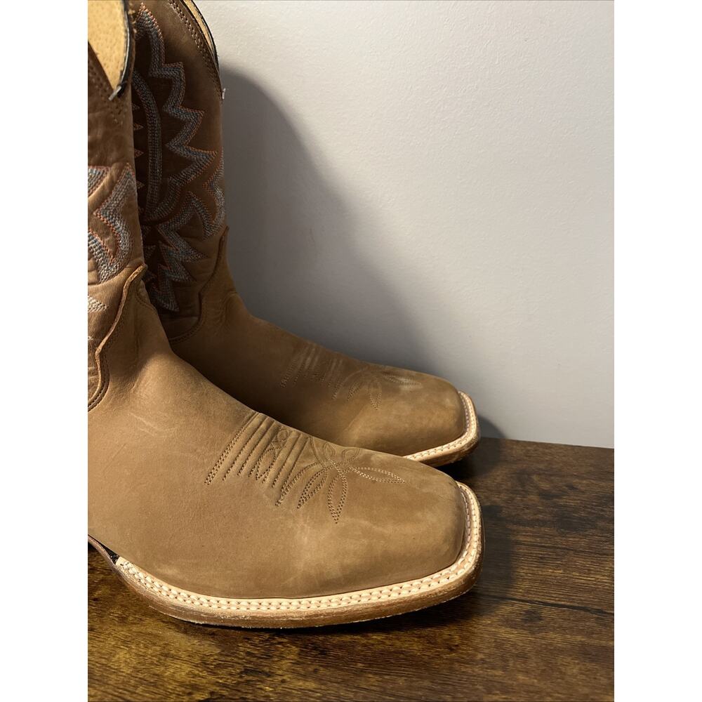 JUSTIN Rancho 11” Western Boots BUTTERSCOTCH Men Sz 11D, MSRP $290, MADE IN USA - Picture 3 of 8